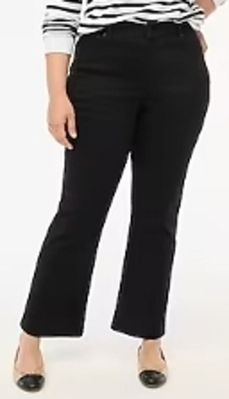 J. Crew Factory Flare Crop Black Jeans In All-Day Stretch Size 32 NWOT